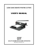 Quality Commercial Macines QCM-1200E User Manual preview