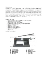 Предварительный просмотр 2 страницы Quality Commercial Macines QCM-1200E User Manual