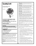 Preview for 1 page of Quality Craft GH-200 User Manual