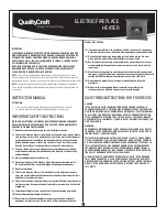 Quality Craft M630-44FGO Instruction Manual preview