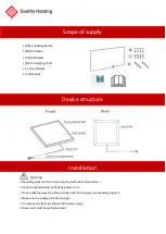 Предварительный просмотр 21 страницы Quality Heating QH-HH-L Manual