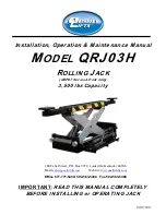 QUALITY LIFTS QRJ03H Installation, Operation & Maintenance Manual preview