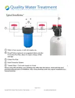 Предварительный просмотр 9 страницы Quality Water Treatment SoftPro Natural Soft Series Installation, Operation And Maintenance Manual