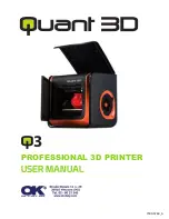 Quant 3D Q300 3D User Manual preview