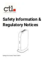 Preview for 1 page of Quanta Computer ctl GQE100 Safety Information & Regulatory Notices