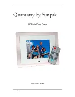 Preview for 1 page of Quantaray 5.6" Digital Photo Frame User Manual