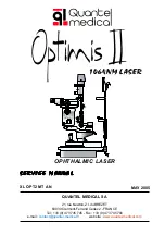 Preview for 1 page of Quantel Medical Optimus II Service Manual