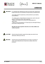 Preview for 3 page of Quantel Medical Optimus II Service Manual