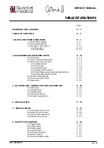 Preview for 5 page of Quantel Medical Optimus II Service Manual