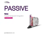 Preview for 1 page of Quantifi Photonics PASSIVE Series User Manual