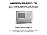 Предварительный просмотр 1 страницы Quantrax COMPUTHERM Q8RF Operating Instructions Manual