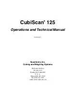 Предварительный просмотр 1 страницы Quantronix CubiScan 125 Operation And Technical Manual