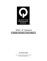 Quantum Audio QP124 Installation Instructions & Owner'S Manual preview