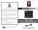 Предварительный просмотр 1 страницы Quantum Audio QPX2000.4 Owner'S Manual