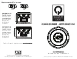 Quantum Audio QW5000/12D4 User Manual preview