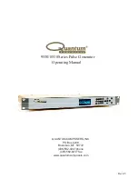 Quantum Composers 8530 Series Operating Manual preview