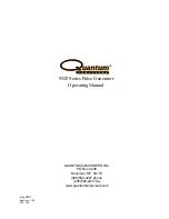 Quantum Composers 9520 Series Operating Manual preview