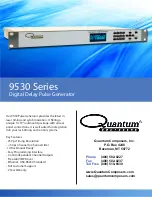 Предварительный просмотр 1 страницы Quantum Composers 9530 Series Specification