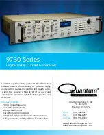 Preview for 1 page of Quantum Composers 9730 Series Specification