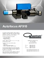 Предварительный просмотр 1 страницы Quantum Composers Autofocus AF910 Specification