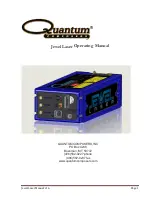 Quantum Composers Jewel Laser Operating Manual предпросмотр