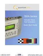 Quantum Data 701A Quick Start Manual preview