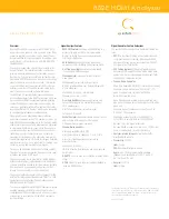 Предварительный просмотр 3 страницы Quantum Data 881E Specification Sheet