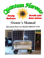 Quantum Harvest 5000-60 TSW Owner'S Manual preview