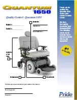 Preview for 43 page of Quantum Rehab 1650 Owner'S Manual