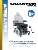 Quantum Rehab 600 XL Owner'S Manual preview
