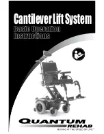 Quantum Rehab Cantilever Lift System Operation Instruction Manual preview