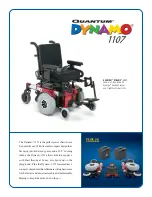 Preview for 1 page of Quantum Rehab Dynamo 1107 Specifications