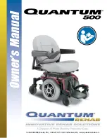 Preview for 1 page of Quantum Rehab Quantum 500 Owner'S Manual