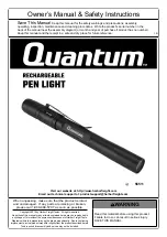 Preview for 1 page of Quantum 56511 Owner'S Manual & Safety Instructions