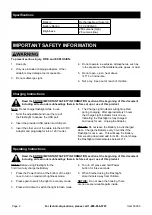 Preview for 2 page of Quantum 63932 Owner'S Manual & Safety Instructions