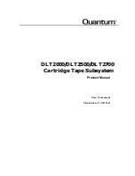 Preview for 1 page of Quantum DLT 2500 Product Manual