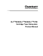 Предварительный просмотр 1 страницы Quantum DLT 4700 Product Manual