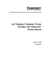 Предварительный просмотр 3 страницы Quantum DLT 4700 Product Manual