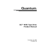 Preview for 1 page of Quantum DLTtape DLT 4000 Product Manual