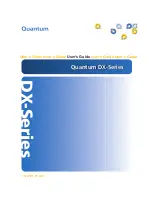 Quantum DX100 User Manual предпросмотр