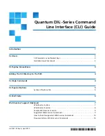 Предварительный просмотр 1 страницы Quantum DXi V1000 Command Manual