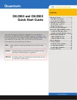 Preview for 1 page of Quantum DXi3500 Quick Start Manual