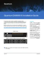 Предварительный просмотр 1 страницы Quantum DXi6900-S Installation Manual