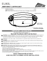 Preview for 1 page of Quantum ELM2L Instructions Manual