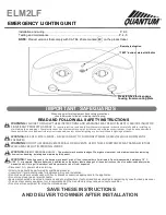 Preview for 1 page of Quantum ELM2LF Installation And Wiring