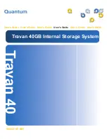 Quantum Internal Storage System Travan 40 GB User Manual preview