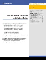 Preview for 1 page of Quantum LTO-3 Model B Installation Manual