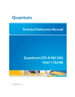 Предварительный просмотр 1 страницы Quantum LTO-8 HH SAS Technical Reference Manual