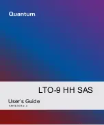 Preview for 1 page of Quantum LTO-9 HH SAS User Manual