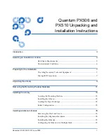 Quantum PX506 Unpacking And Installation Instructions предпросмотр